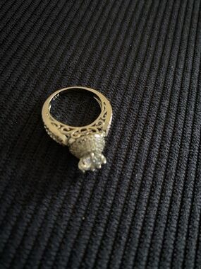 Sterling Silver 925 Engagement Style Ring with CZ Stones